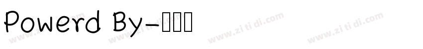 Powerd By字体转换